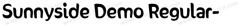 Sunnyside Demo Regular字体转换